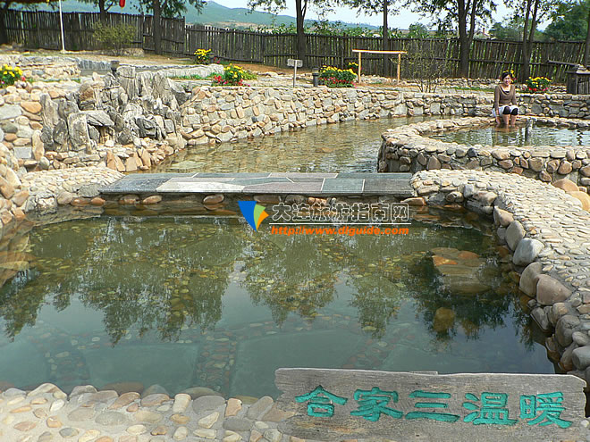大连安波新乐园温泉度假村,东北最大的园林式室外野浴